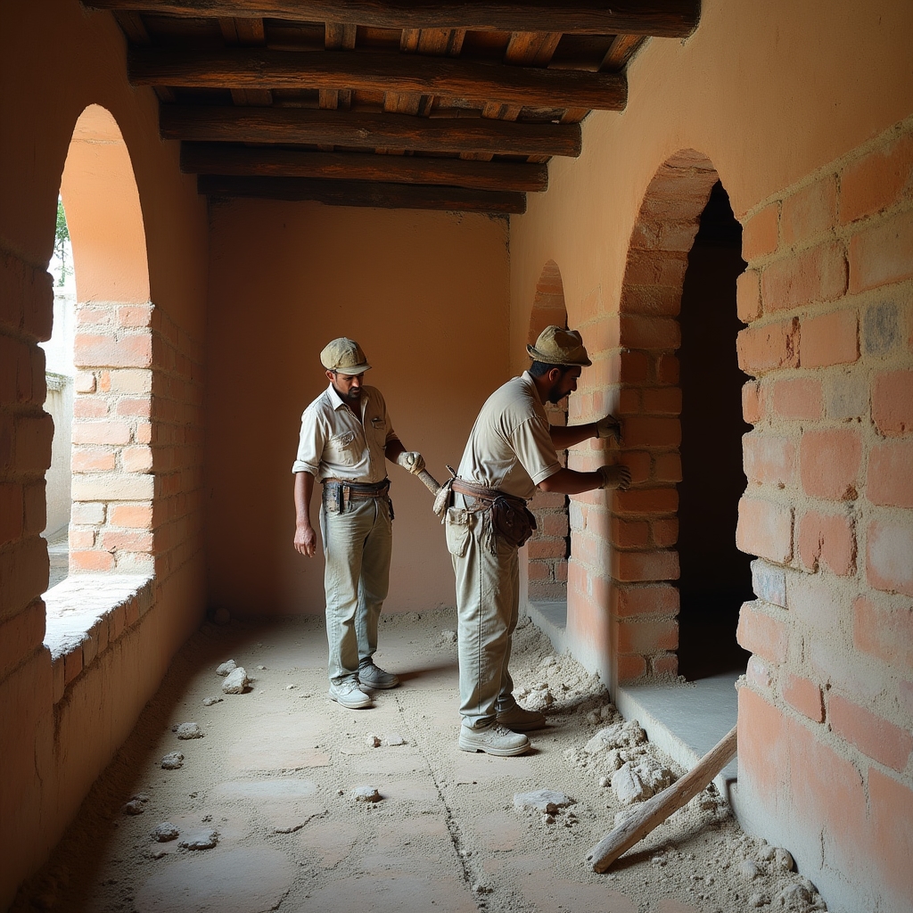 Colonial restoration in Antigua